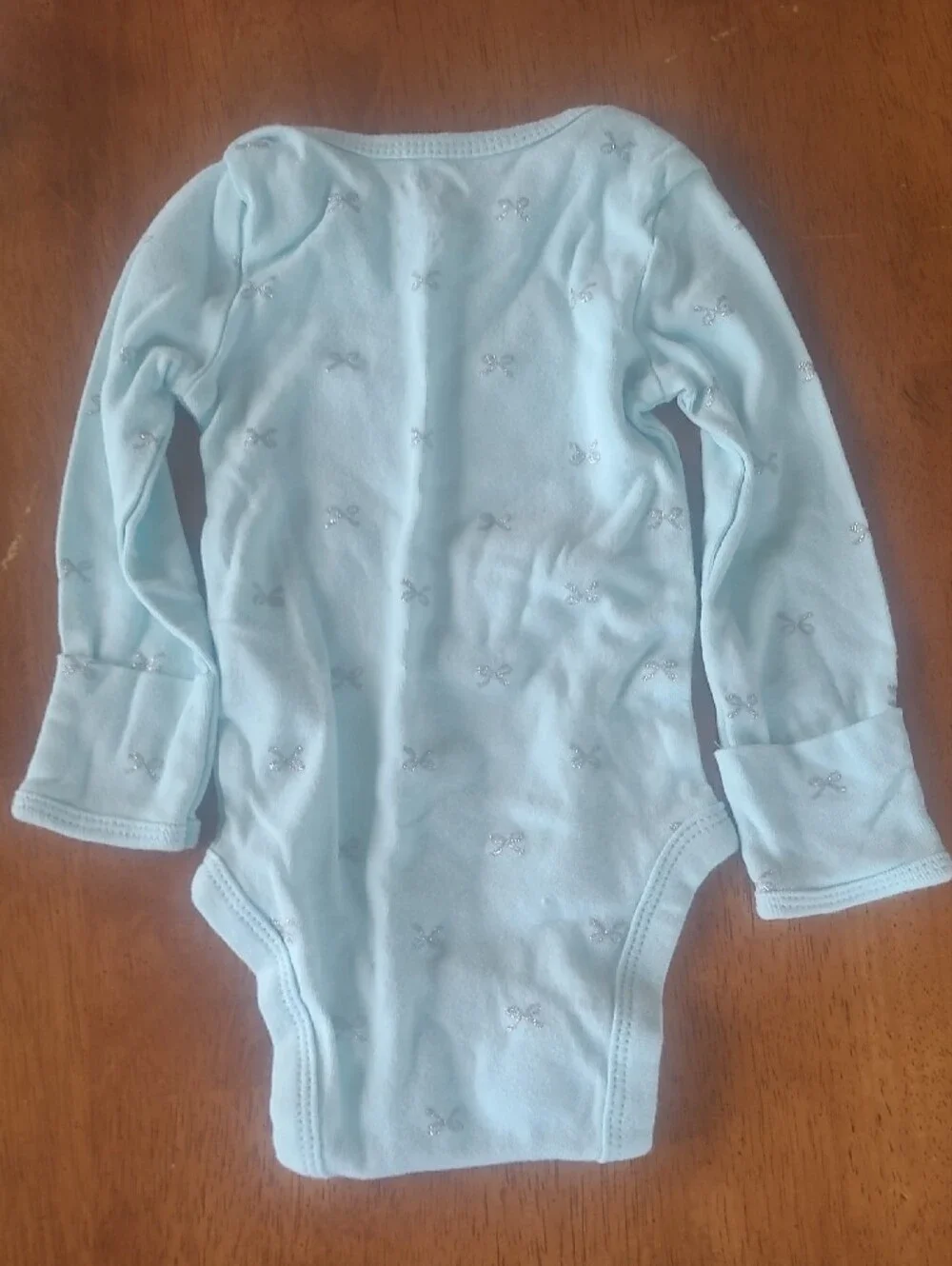 Set of 3 Baby Bodysuits in White With Words, Light Gray/White & Light Blue